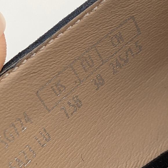 Stuart Weitzman Vida 75 Heel Pumps Women's Suede Blue Size US7.5B EU38 - Picture 5 of 9